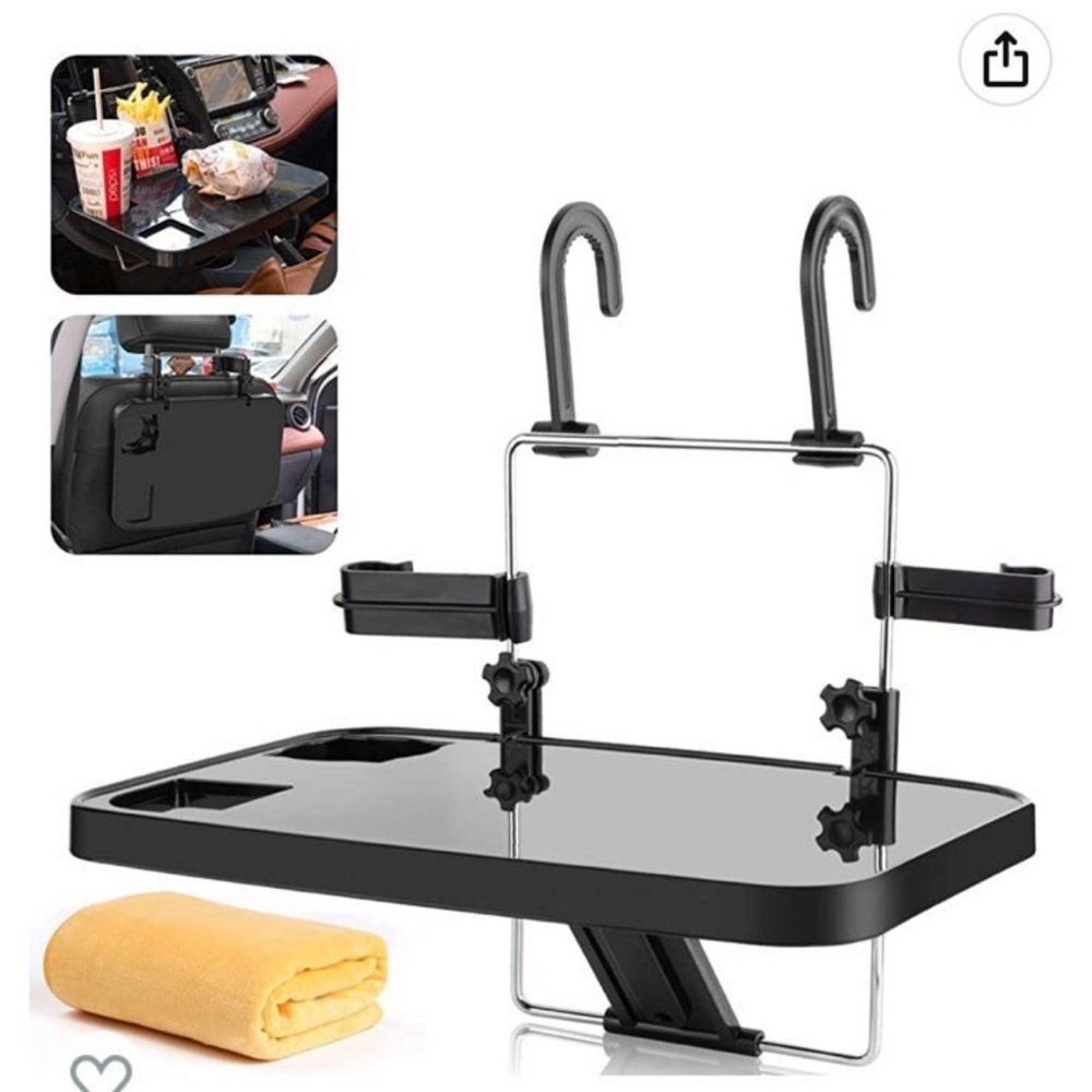 • CAR TRAY FOR STEERING WHEEL & BACKSEAT •